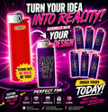 Custom Bic Lighter Canva Template