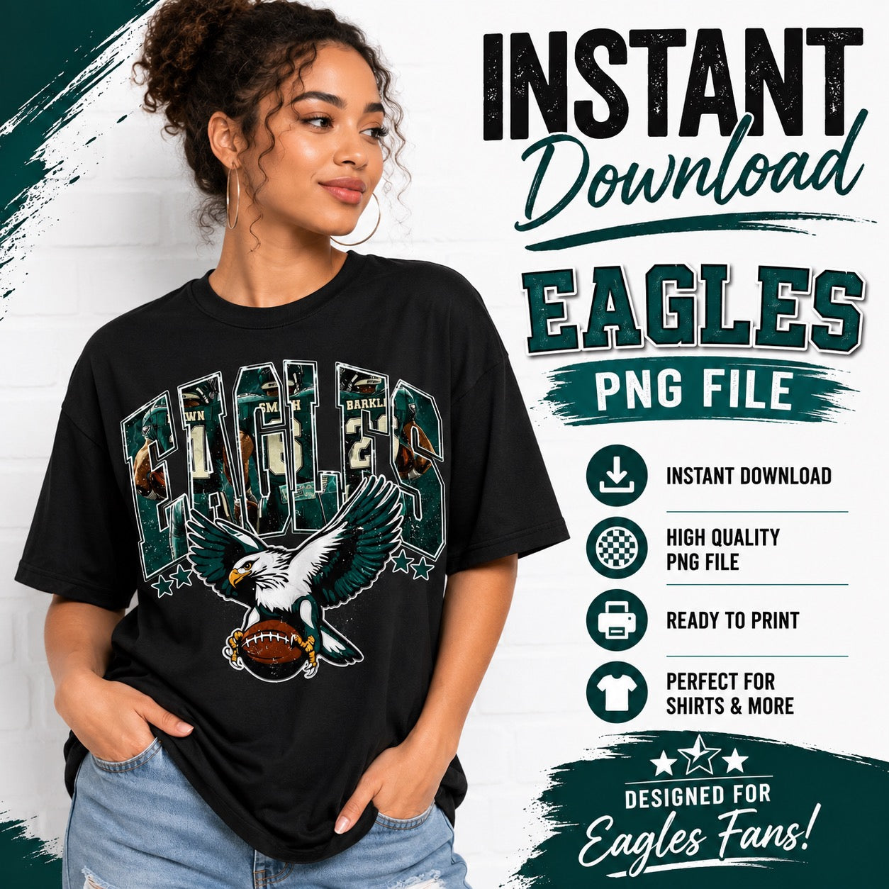Eagles PNG Instant Download File | Ready To Print