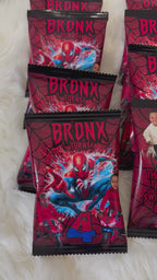 Spider-Man Chip Bag Template | Fully Editable In Canva